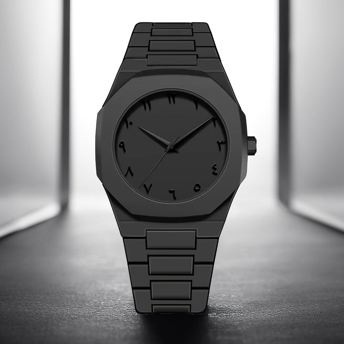 π€ AURA Black Quartz Watch β Bold & Stylish β